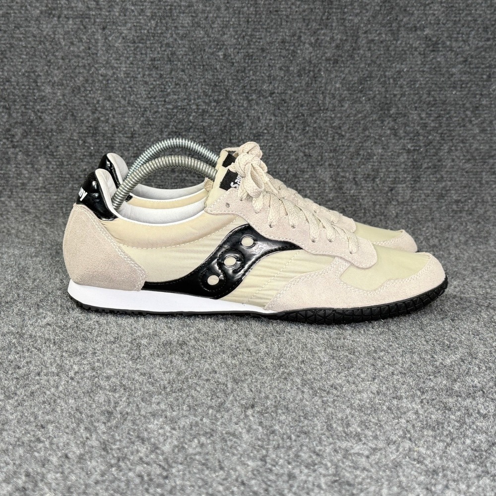 Saucony Bullet Running Shoes Mens 9.5 Tan Suede Retro Athletic Classic Sneakers